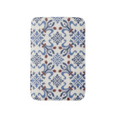 Damask Majolica Tile Design Badematte (Vorderseite Vertikal)