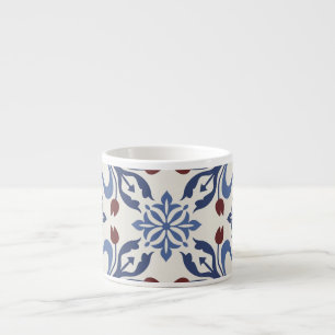 Damask Majolica Tile Design Espressotasse