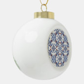 Damask Majolica Tile Design Keramik Kugel-Ornament (Links)