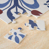 Damask Majolica Tile Design Puzzle (Seite)