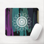 Damask Mandala Abstrakt lackierte Wasserfarbe Vint Mousepad (Mit Mouse)