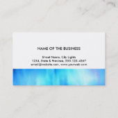 Damask Mandala Sea Abstrakt Watercolor Blue Visitenkarte (Rückseite)