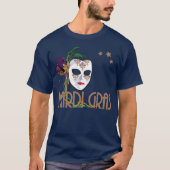Damask Mardi Gras Mask T - Shirt (Vorderseite)
