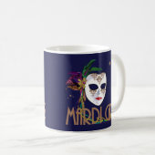 Damask Mardi Gras Tasse (VorderseiteRechts)