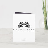 Damask me FOTO INSERT ~ Karten Danke Hochzeit (Rückseite)