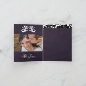 Damask me FOTO INSERT ~ Karten Danke Hochzeit (Innenseite)