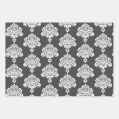 Damask Modernes Farbmuster Geschenkpapier Set (Vorderseite 3)