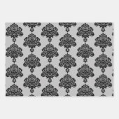 Damask Modernes Farbmuster Geschenkpapier Set (Vorderseite 2)