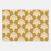 Damask Modernes Farbmuster Geschenkpapier Set (Vorderseite)