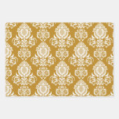 Damask Modernes Farbmuster Geschenkpapier Set (Vorderseite)