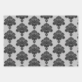 Damask Modernes Farbmuster Geschenkpapier Set (Vorderseite 2)