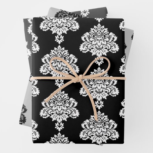 Damask Modernes Farbmuster Geschenkpapier Set (Beispiel)