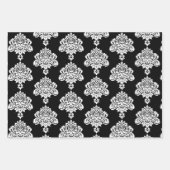Damask Modernes Farbmuster Geschenkpapier Set (Vorderseite)