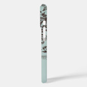 Damask Monogram Floral Case-Mate iPhone Hülle (Rückseite / Links)