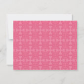 Damask Monogram Honeysuckle RSVP Card (Rückseite)