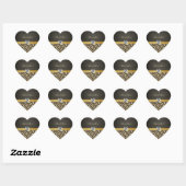 Damask Monogram Leopard Danke Stickers (Blatt)