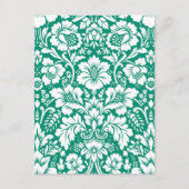 Damask Muster 10 Feiertagspostkarte (Vorderseite)