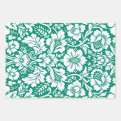 Damask Muster 10 Geschenkpapier Set (Vorderseite 2)