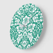 Damask Muster 10 Große Wanduhr (Winkel)