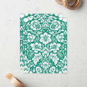 Damask Muster 10 Mitteilungskarte (Vorderseite/Rückseite Beispiel)