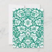 Damask Muster 10 Mitteilungskarte (Rückseite)