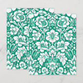 Damask Muster 10 Mitteilungskarte (Vorne/Hinten)