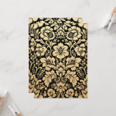 Damask Muster 2 Karte (Vorderseite/Rückseite Beispiel)