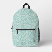 Damask Muster 3 Bedruckter Rucksack (Vorderseite)