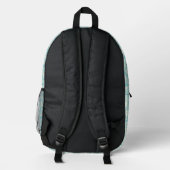 Damask Muster 3 Bedruckter Rucksack (Rückseite)