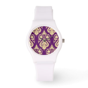 Damask Muster 4 Armbanduhr