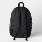 Damask Muster 5 Bedruckter Rucksack (Rückseite)