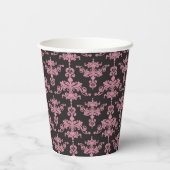 Damask Muster 5 Pappbecher (Rückseite)