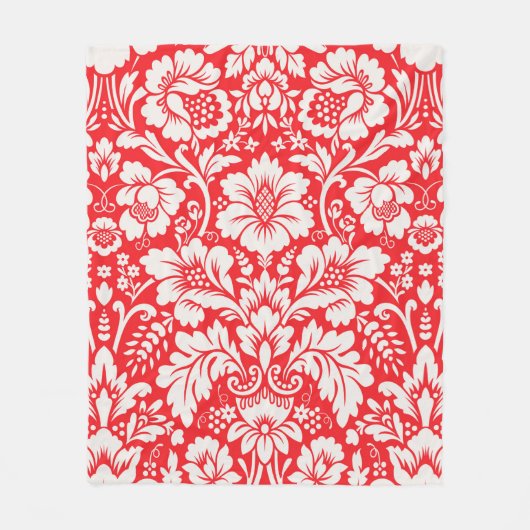 Damask Muster 6 Fleecedecke (Vorderseite)