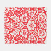 Damask Muster 6 Fleecedecke (Vorderseite (Horizontal))