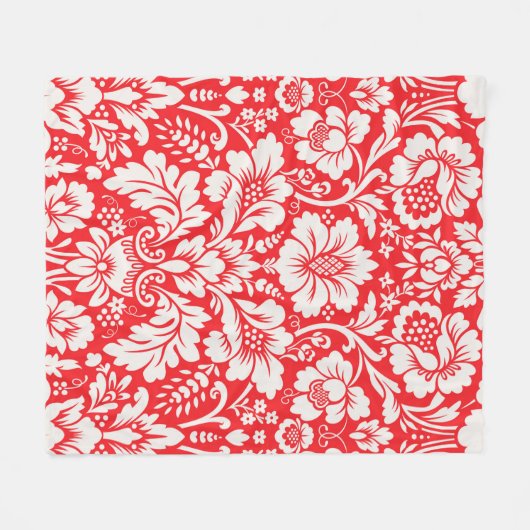 Damask Muster 6 Fleecedecke (Vorderseite (Horizontal))