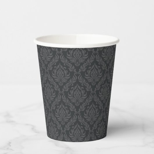 Damask Muster 6 Pappbecher (Links)