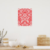 Damask Muster 6 Poster (Küche)