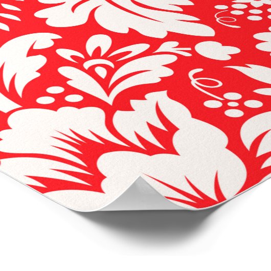 Damask Muster 6 Poster (Ecke)