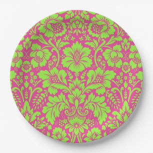 Damask Muster 9 Pappteller