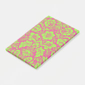 Damask Muster 9 Post-it Klebezettel (angewinkelt)