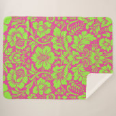 Damask Muster 9 Sherpadecke (Vorderseite (Horizontal))