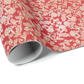 Damask-Muster Geschenkpapier (Rolleneckpunkt)