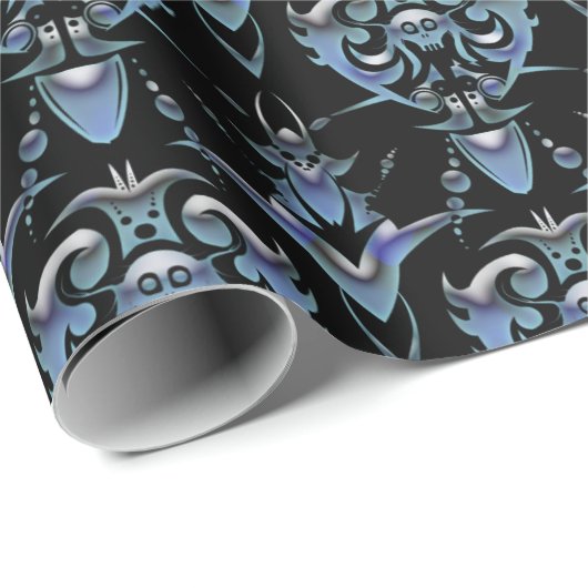 Damask Muster Geschenkpapier (Rolleneckpunkt)