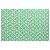 Damask Muster - Grass grün auf Weiß Stoff (Yard (91,4 cm))