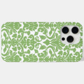 Damask Muster - Grün Weiß Case-Mate iPhone Hülle (Rückseite (Horizontal))
