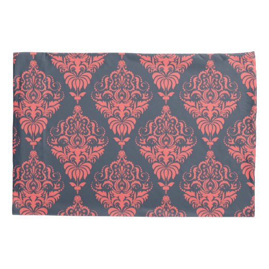 Damask Muster Kissenbezug (Rückseite-Links)