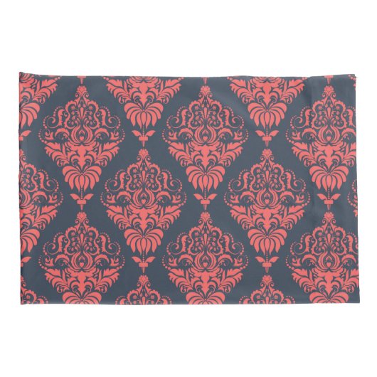 Damask Muster Kissenbezug (Rückseite-Rechts)