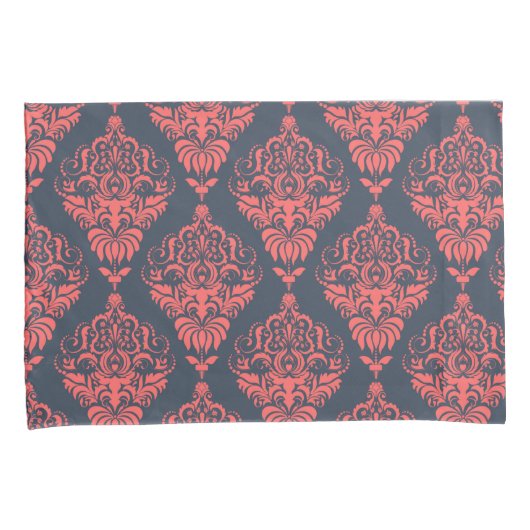 Damask Muster Kissenbezug (Vorderseite-Rechts)