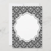 Damask Muster leer Einladung (Vorderseite)