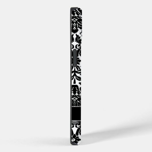 Damask Muster mit Individuelle Name Case-Mate iPhone Hülle (Rückseite / Rechts)